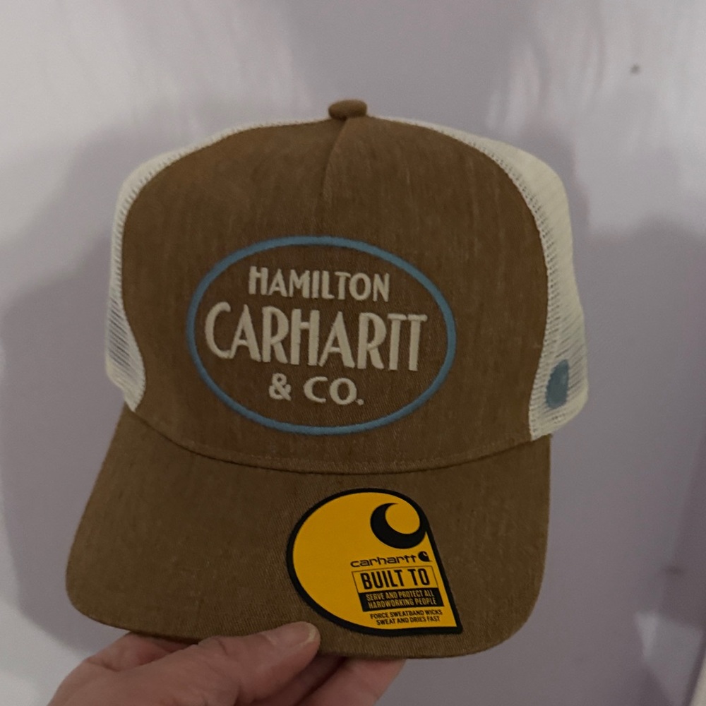 Carhartt Tan and Cream Logo Cap